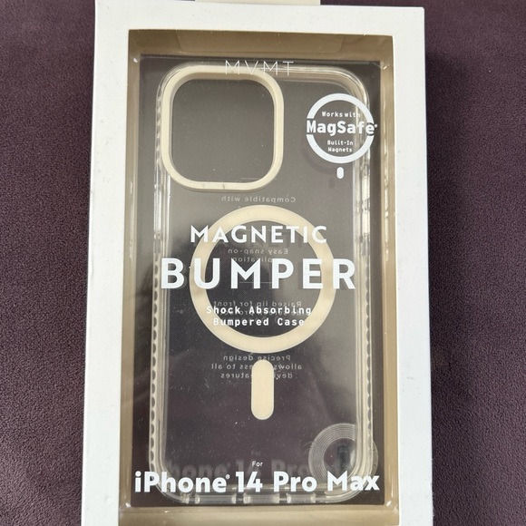 MVMT Clear Bumper Case for iPhone 14 Pro Max - Picture 1 of 3